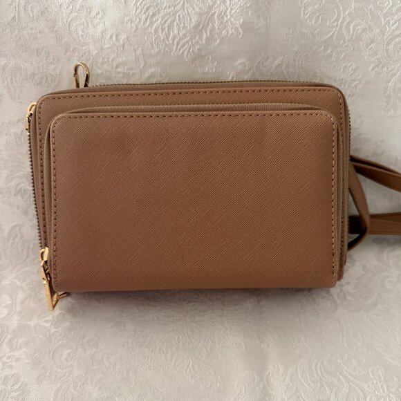 Vegan Leather Crossbody Bag/Wallet - Picture 1 of 5